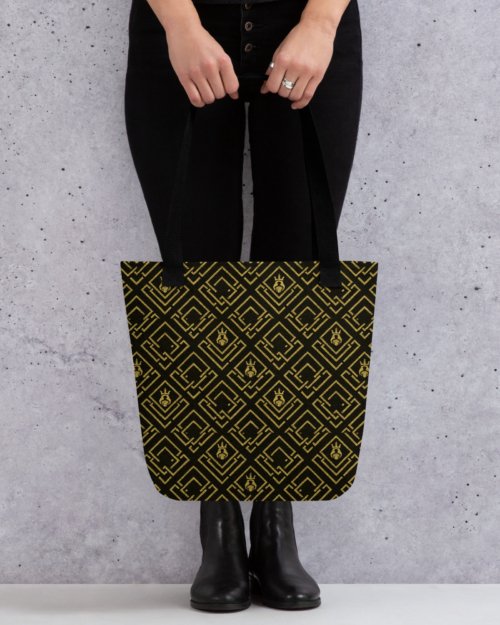 DaKahree Royal Labyrinth – Tote bag – Black & Gold