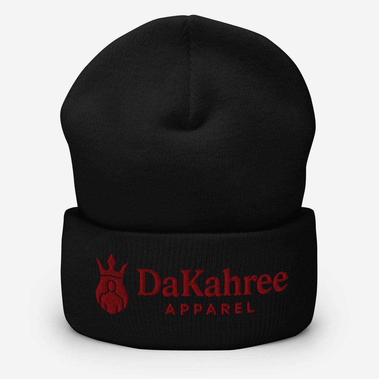 DaKahree: Signature™ – Cuffed Beanie – Burgundy - Image 2